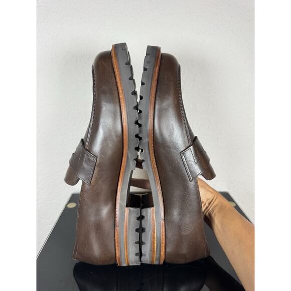 Beckett Simonon Men’s Brown Full-grain Leather Fuentes Penny Loafer Shoe Sz 11.5 main image 13